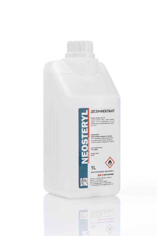 Антисептик на основі спирту для дезінфекції рук, поверхонь та інструментарію НЕОСТЕРИЛ (БЕЗБАРВНИЙ), 1000 мл флакон